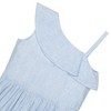 Hope & Henry Girls' Linen One Shoulder Flounce Dress with Ruffle Hem, Infant - image 2 of 4