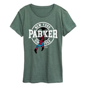 Women's - Marvel - Spider-man Peter Parker Short Sleeve Graphic T-Shirt - 1 of 4