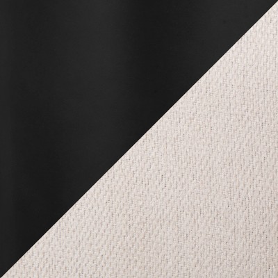 Set of 2 Cream Fabric and Black Metal Industrial Bar Stools