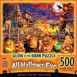 MasterPieces 500 Piece Glow in the Dark Halloween Puzzle - All Hallows Eve - 1 of 4