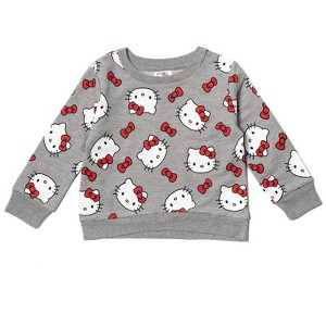 Hello Kitty Girls French Terry Sweatshirt Toddler - 1 of 4