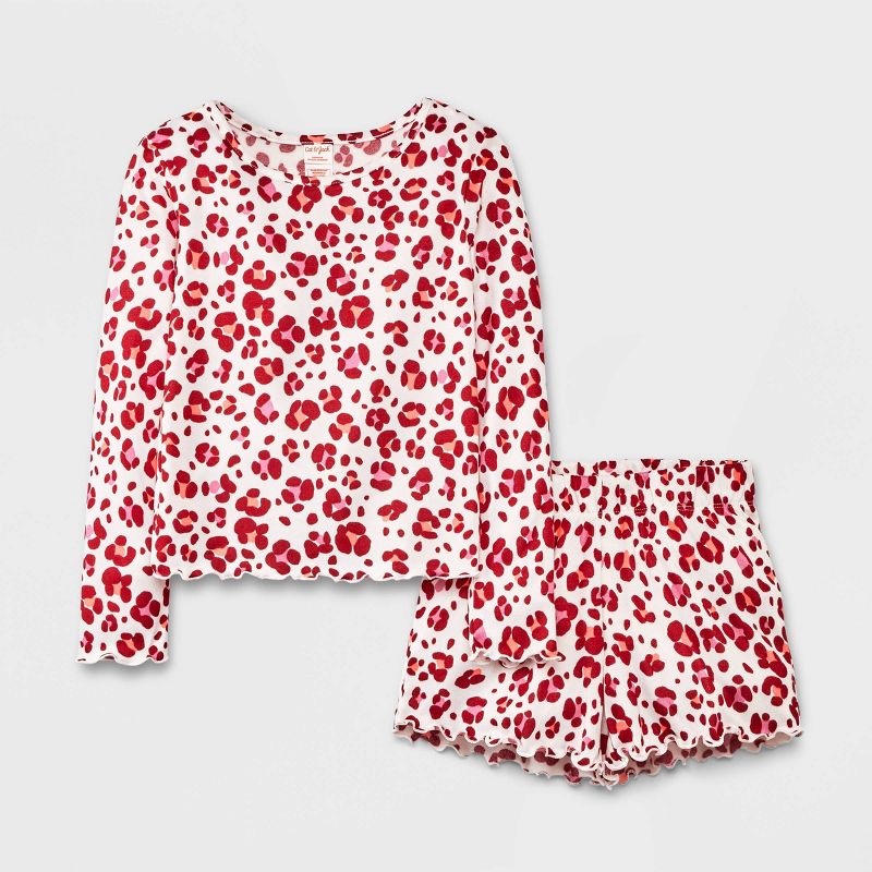 Girls' 2pc Long Sleeve Sweater Knit Pajama Set - Cat & Jack™, 1 of 6