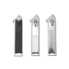 Unique Bargains Portable Nail Clippers Black Silver Tone 3 Pcs - 4 of 4
