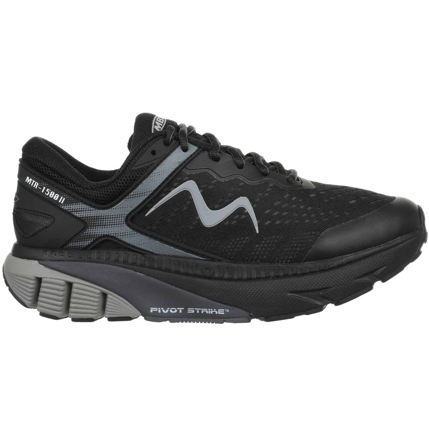 Женская обувь MBT MTR-1500 II Lace Up in Black/black Soles, 5, цвет: Чёрный — фото 1