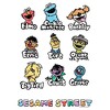 Girl's Sesame Street Sketched Characters T-Shirt - image 2 of 4