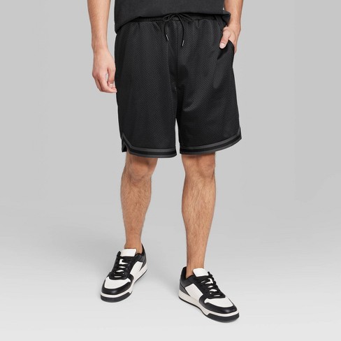 Relaxed Fit Mesh Shorts - White - Men
