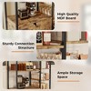 GustoWave Bakers Rack with Storage Cabinets,Industrial 5-Tier Coffee Bar Cabinet Shelves,Farmhouse Freestanding Kitchen Microwave Stand - 3 of 4