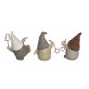 Transpac Resin Winter Wonderland Figurine Set of 3 Christmas Home Decorations - 3 of 4