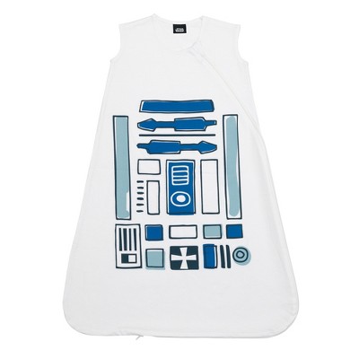 Lambs & Ivy Star Wars R2D2 100% Cotton White Droid Wearable Blanket