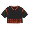 NFL Cincinnati Bengals Women's Short Sleeve Fashion Crop Jersey - 2 of 3