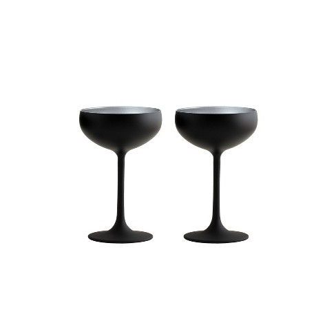 Set of 5 Cocktail Glasses Dark •