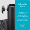 Home Zone Living 40lb Round Fillable Patio Umbrella Base Stand, 18in, Pole Holder, Water, Sand, Fits Poles Up to 1.9in(48mm) Diameter, UV Resistant - 4 of 4