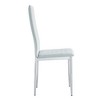 DOMETOUR Checkered Armless High Back Dining Chair for Restaurant Kitchen Chair Set of 4 - 4 of 4