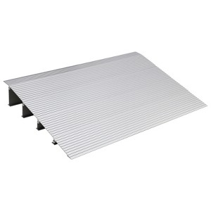 Rise Door Threshold Ramp, Aluminum Self Supporting Ramp, 800Lbs Load Capacity, Non-Slip Surface, Adjustable Telescoping Design - 1 of 4