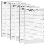 Paper Junkie To Do List Pad with Check Boxes, Date, and Notes Sections, 60 Sheets Each, Single Sided Lined Checklist Notepad for Planning, 8.5 x 5.5"