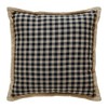 Black Check Star Pillow 12x12  VHC Brands - 2 of 4