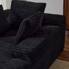 Whisen Modern Corduroy Single Sleeper Sofa & Chaise Lounge Chair & Daybed with Accent Pillows, No Assembly Required - 4 of 4