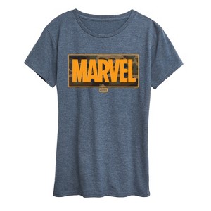 Women's - Marvel - Camo Logo Short Sleeve Graphic T-Shirt - 1 of 4