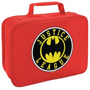 Justice League Batman Athletic Logo Insulated Soft Sided Lunch Box - 1 of 4