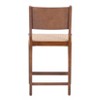 Set of 2 29" Clara Handwoven eagra Seat Counter Height Barstool Brown Wood Finish - Powell - 3 of 4