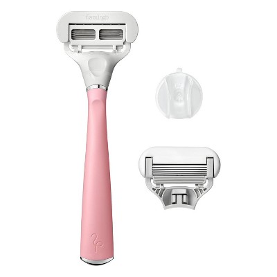 Flamingo Women's 5-blade Razor with Replacement Blade Cartridge - Desert Rose