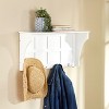 The Lakeside Collection Entryway Benches with Storage or Wall Shelves - White Wall Shelf - 4 of 4