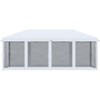 VisioGear 10'*20' Pop Up Canopy Tent with Netting, Instant Tents for Parties with Carry Bag for Garden, Cream White, 230.25"*116.25"*106.25" - 4 of 4