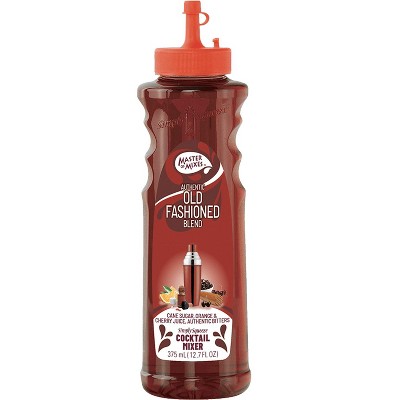 Master of Mixes Cocktail Essentials Old Fashioned Syrup - 375ml Bottle (12.7 Fl Oz) - Mixer Perfect for Bartenders and Mixologists