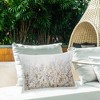 Stupell Industries Beige Abstract Florals Outdoor Decorative Throw Pillow, 14 x 20 - 2 of 3