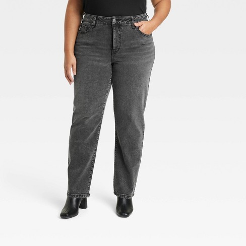 Women's Mid-Rise Skinny Jeans - Ava & Viv™ Black Wash 16