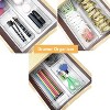 LunaLulinlk 10Pcs Plastic Pantry Organization and Storage Bins with Clear Fridge Organizer for Kitchen Snack Cabinet Freezer Countertops - 2 of 4
