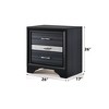 NicBex Nightstand with Drawers,Side Table with Metal Handles and Elegant Finish,Modern Bedside Table for Bedroom,Living Room - 3 of 4