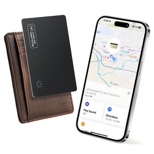 Wallet Tracker Card Air-Tag (iOS Only) - Work with Apple Find My, Bluetooth Tracker Smart Card Wallet - 1 of 4