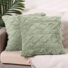 Unique Bargains 4 Pcs Solid Geometric Short Plush Throw Soft Throw Pillow Covers - 2 of 4