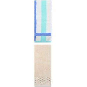REGALWOVEN Soft Cotton Bathroom Hand Towel Set for Home Decor 14" x 30"/13" x 29" 2 Pcs - 1 of 4