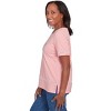 Alfred Dunner Womens Daisy Knit Striped Tee - 4 of 4