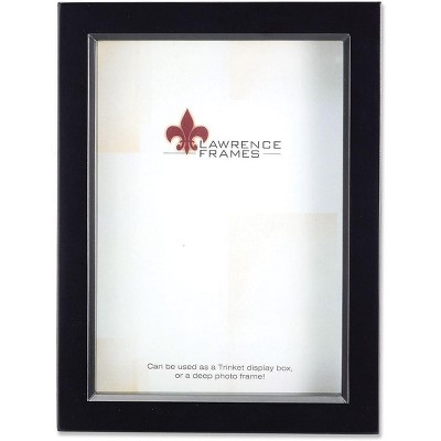 Lawrence Frames 795080 Black Wood Treasure Box Shadow Box 8x10 Picture Frame