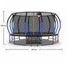VisioGear Trampoline for Kid, Trampoline with Safety Enclosure Net, Trampoline with Basketball Hoop, Multicolored, 192"*192"*108" - 2 of 4