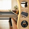 7 FT Pool Table , Billiard Table with 2 Cue Sticks, Billiard Balls, Cues, Cleaning Brush, X-Legs, Black Cloth, Rustic Grey, 84"L x 46.5"W x 32.7"H - 4 of 4