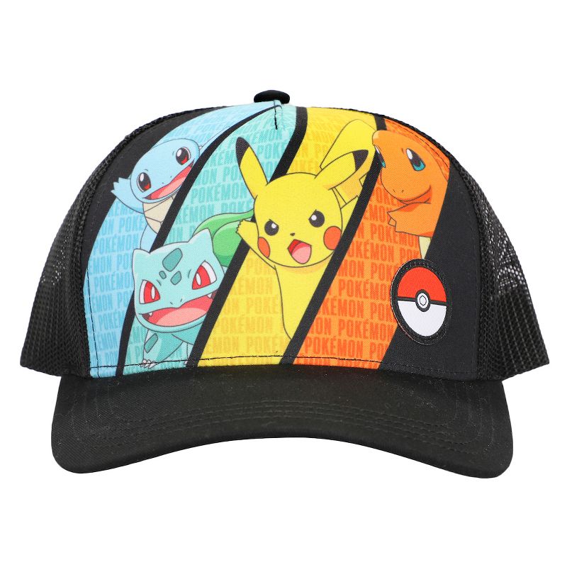 Pokemon Multicharacter Mesh and Microfiber Youth Baseball Hat, 2 of 6