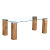 31.4 inches Modern Retro Round Coffee Table for Living Room - The Pop Home - 3 of 4