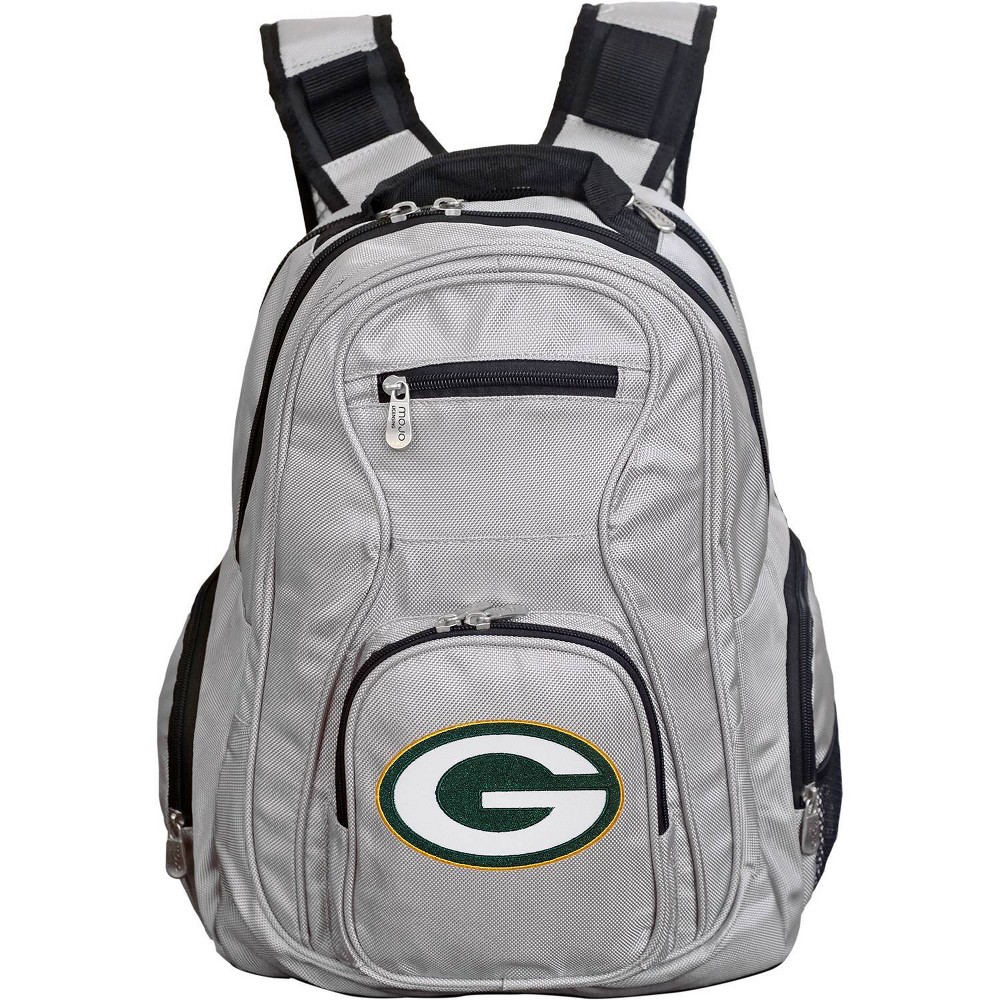 Photos - Travel Accessory NFL Green Bay Packers Premium 19" Laptop Backpack - Gray Dark Green/Gold/W