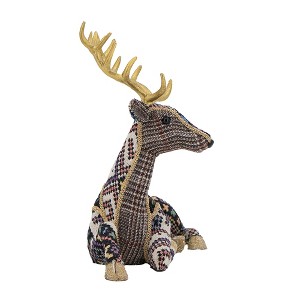 Cesicia Velvet Foam Standing Deer for Christmas Decor - 1 of 4