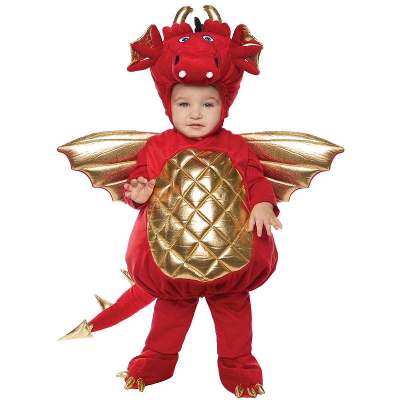 Underwraps Costumes Red Dragon Toddler Costume, Large, 1 of 2