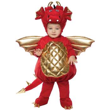 Underwraps Costumes Red Dragon Toddler Costume, Large