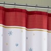 Santa’s Snowy Sleighride Holiday Fabric Shower Curtain - Multi - Elrene Home Fashions - 2 of 3