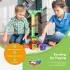 PICASSO-TILES Marble Run Magnetic Tiles for Kids, Construction Magnet Tiles Race Track Building Blocks STEM Toy, 61 PCS - 3 of 4