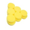 Unique Bargains Polish Wax Round Foam Sponges Applicator Pads for Car Yellow 12 Pcs - 4 of 4