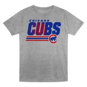 MLB Chicago Cubs Boys' Gray Poly T-Shirt - 1 of 1