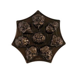 Nordic Ware Monster Mask Cakelet Pan - 1 of 4